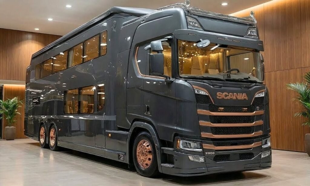 2026 SCANIA Double Decker 6X6 MOTORHOME Is So Powerful